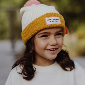 Bonnet Color Block Camel